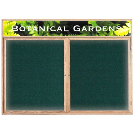 United Visual Products Open Faced Traditional Corkboard, 36x24" UV641A-GOLD-KEYLIME